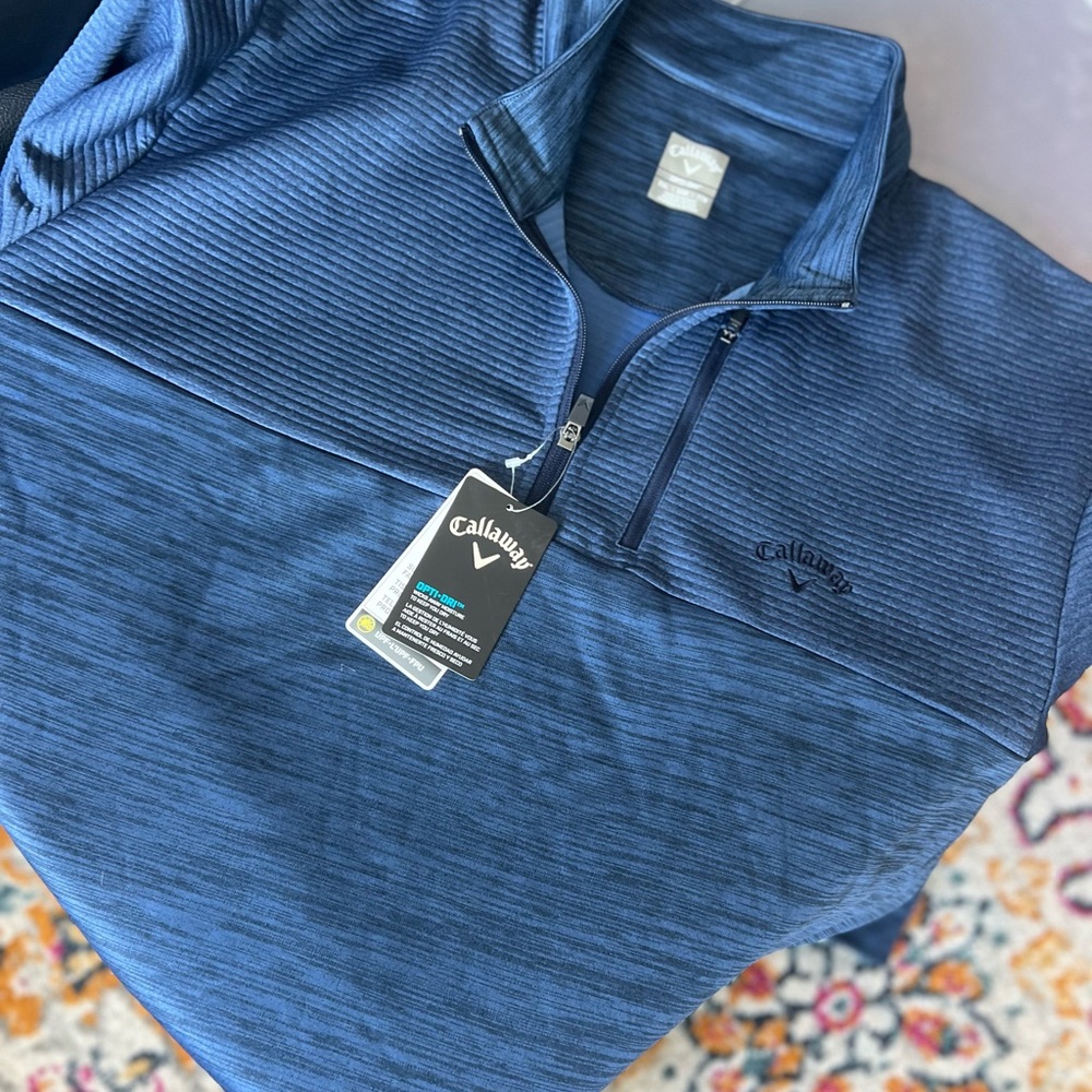 Callaway Navy Quarter-Zip Pullover